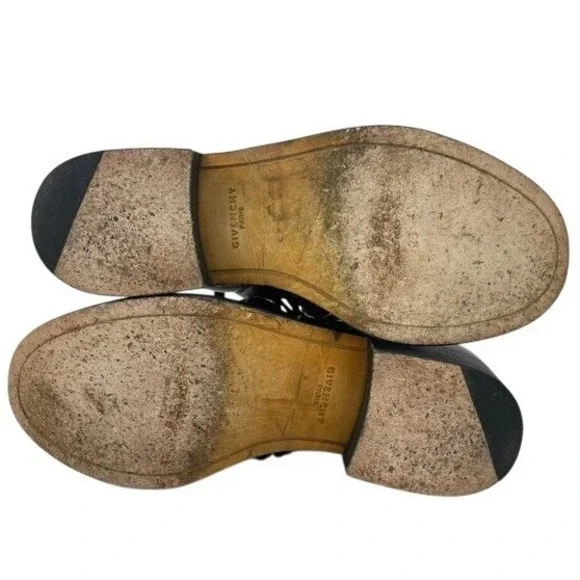 GIVENCHY Womens (6) Leather Chain Moto Combat Ankle Zip Boot Grunge Y2K Bag - Picture 9 of 12